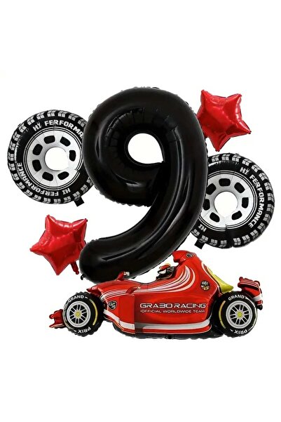 DÜVENCİ TİCARET YARIŞ ARABALI FOLYO BALON YAŞ SET