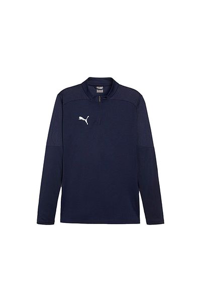 Puma Ανδρικό μπλουζάκι προπόνησης ποδοσφαίρου - Teamfinal Training, 1/4 φερμουάρ, μακρυμάνικο, μπλε ναυτικό 65855106