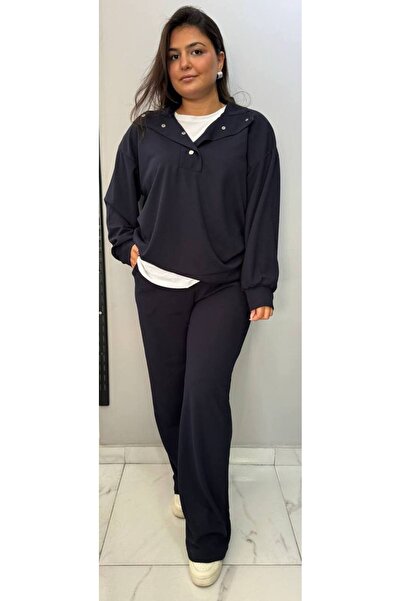 Butik Nilyam Дамски анцуг за големи размери - с копчета, гъвкав и свободен 24151