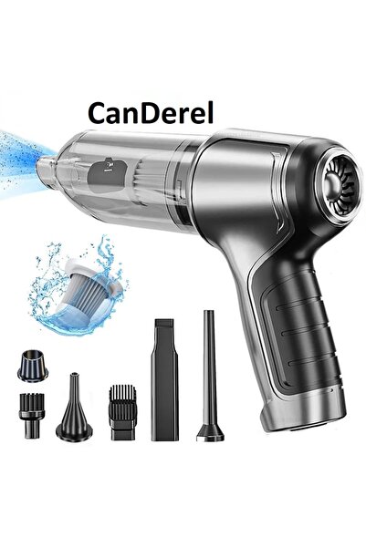 Canderel 7 in 1 Şarjlı Kablosuz Profesyonel 2 Fonksiyonlu Vakumlu El Süpürges...