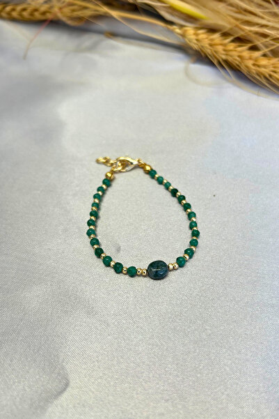 Suerte Accessories Yeşim Doğal Taş Altın Aksesuar Yeşim Doğaltaş Uç Özel Tasa...