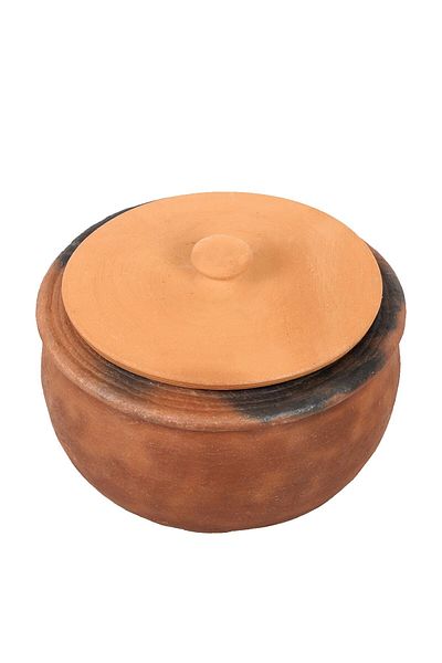 Pumice World , Clay Casserole, Double Oven, Medium Size Clay Casserole with Lid