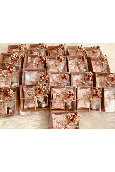 Bidolu 10 Adet Söz Nişan Kına Nikah Bebek Hed Çakıl Taşı Çikolatalı Kahve Hed...