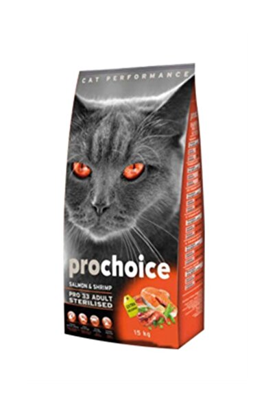 ProChoice Prochoice Pro33 Kısırlaştırılmış Somon Kedi Maması 15 Kg