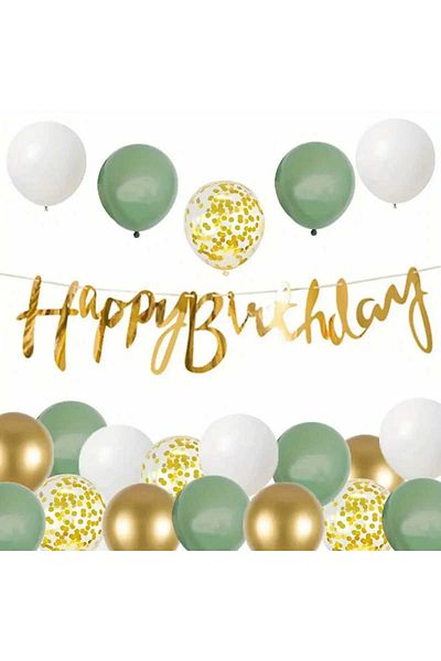 DÜVENCİ TİCARET Green Mildew Balloon Set