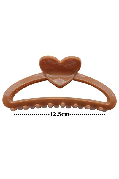 AXE SPORTSWEAR Γυναικεία αγκράφα με μοτίβο καρδιάς σε χρώμα καφέ γάλακτος - α...