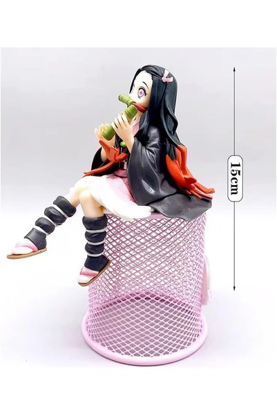 NETAVANTAJ Anime Demon Slayer Kimetsu No Yaiba Kamado Nezuko Oturan Aksiyon