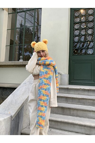 Genel Markalar Peluş Örgü Ayı Bere Şapka