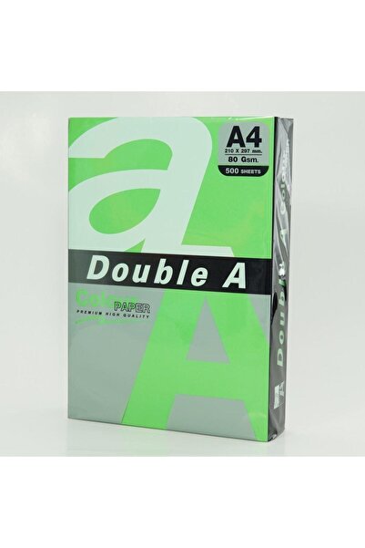DOUBLE A A4 80 Gr Parrot Green Colored Paper - 500 Pieces (1 Ball 500 Pieces ...