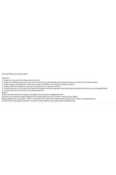 Scholl Velvet Smooth Pembe Elmas Taneli Ayak Törpüsü + Orta Sert Deriler Için 2'li Yedek Başlık