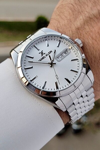 Daniel Klein Gri Renk Takvimli Ve Gün Foksiyonlu Renk Ayarlanabilir Kordonlu ...