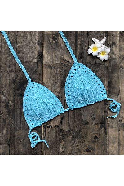 Major Butik الكروشيه متماسكة بيكيني الأعلى