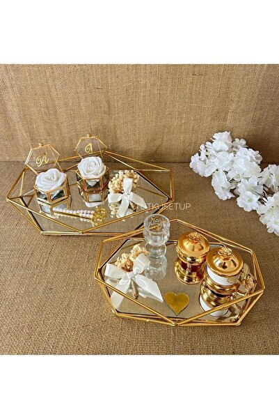 TutkuSetUp 2'li Prizma Tepsi Seti, Söz-Nişan Tepsisi