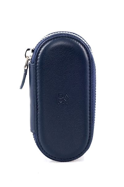 DAMY Genuine Leather Keychain, Leather Keychain, Mother's Day786 Navy Blue