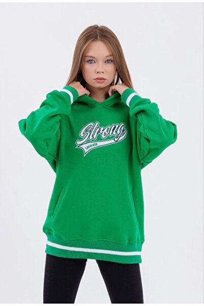 LOCO LOCO Limi̇ Unisex Hooded Sweat - 3 Ip Ribbed with Embroidery Detail