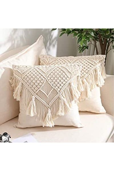 Arba Macrame Case Pillow