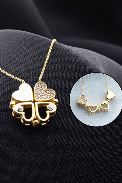 Silvano Jewelry 925 Ayar Gümüş Mıknatıslı Kalp Kolye
