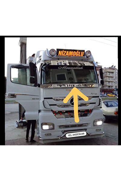 Mercedes Benz Axor Ön Cam Sineklik Paslanmaz Krom