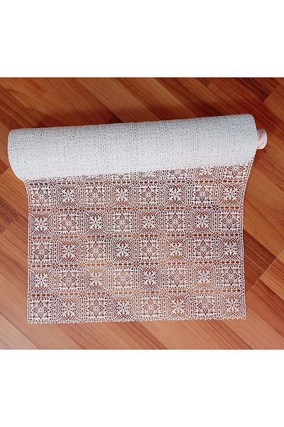 Blue Home Meiwa PVC Lace Shelf-cabinet-pull-runner Cover/size:50cm X 5 Mt White -love6