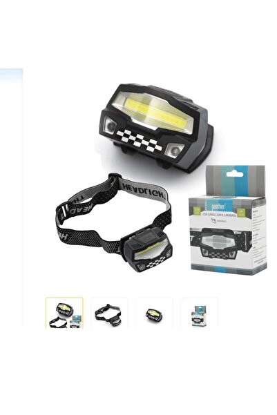 PANTER Ledli Şarjlı Kafa Lambası Güçlü Işık