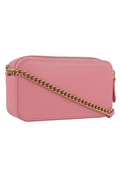 PİNKO Carrie Camera Mini Bag Umhängetasche Leder 18 cm