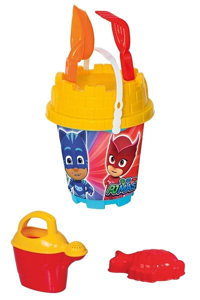 ToXA 6 Pieces Medium Size Pajamaskeliler - Beach, Sea, Sand Bucket Luxury Bucket Set Toy 03388