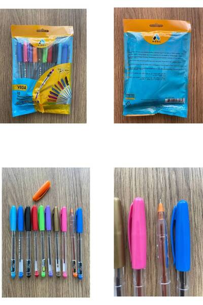 Faber Castell 1425 Tükenmez Kalem Ailesi 10 lu + Tükenmez Kalem Vega Karışık Renkli Kalem 10 lu Set