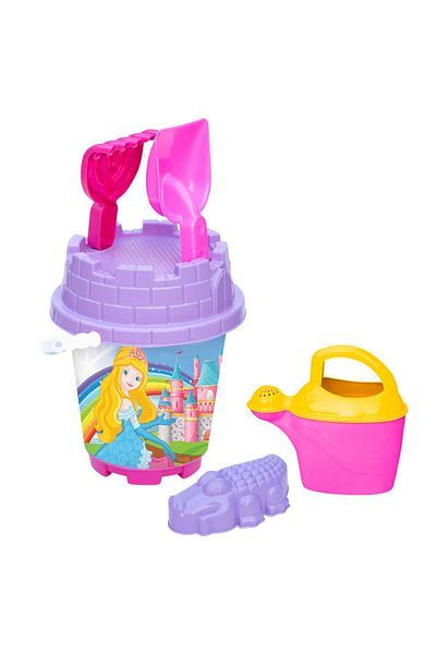 ToXA 6 Piece Girl's Medium Size Beach Sea Sand Bucket Luxury Bucket Set