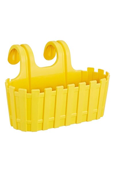 ToXA Akasya Kolay Askı 3 Litre Sarı 30cm Askılı Balkon Küpeşte Saksısı Plasti...