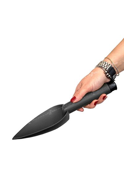 ToXA Kürek Mala 27cm Antrasit Plastik Bahçe Saksı Toprak Değişim Bitki Çiçek El Bakım Malası Kum Küreği