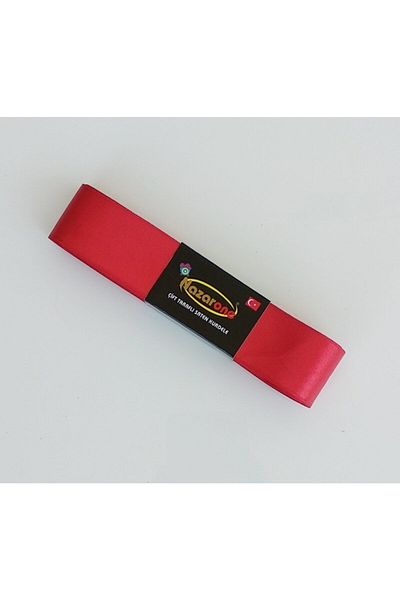 Kezban Tekstil Red Satin Ribbon 3 Cm