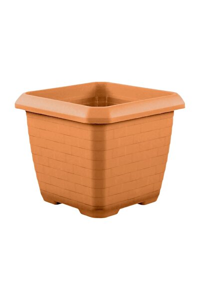 ToXA 74,3 Litre Kahverengi Tekerlekli Tabaksız Kare Büyük Boy Plastik Hisar K...