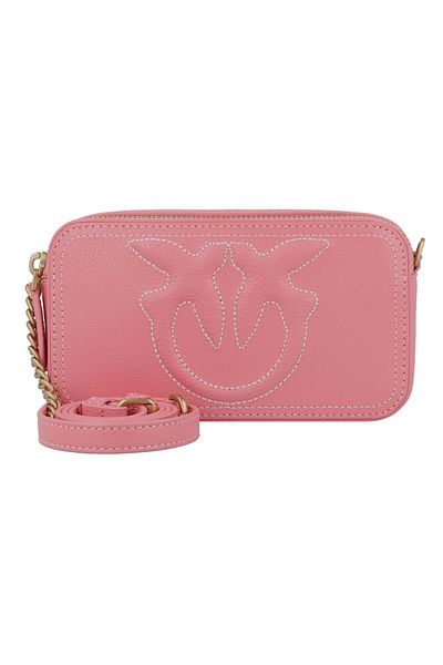 PİNKO Carrie Camera Mini Bag Umhängetasche Leder 18 cm
