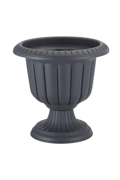 ToXA 47 Litre Ø59x59cm Ayaklı Deliksiz Mat Antrasit Gri Dekoratif Plastik Sak...