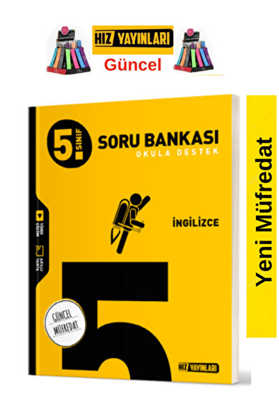 Hız Yayınları 5.Sınıf Yeni Müfredat İngilizce Soru Bankası +Cambridge Kalemlik