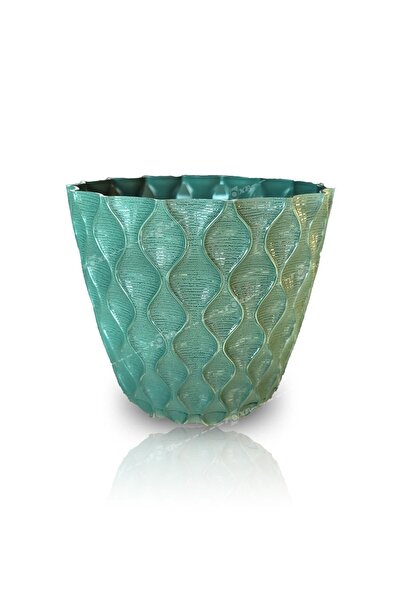 ToXA 1 Adet 2,75 Litre 17cm Tabaklı Delikli Plastik Vera Saksı