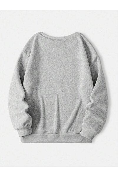 Jose Clothing oversized Cut με τύπωμα επένδυση fleece Φούτερ από οργανικό βαμβάκι