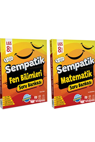 Ünlüler Karması Ünlüler Karması 8.Sınıf Sempatik Soru Bankası İkili set Matem...