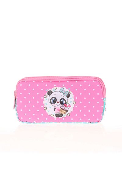 KAUKKO Τσάντα μολυβιού 3 θέσεων Kids&love Sweet Panda L8116