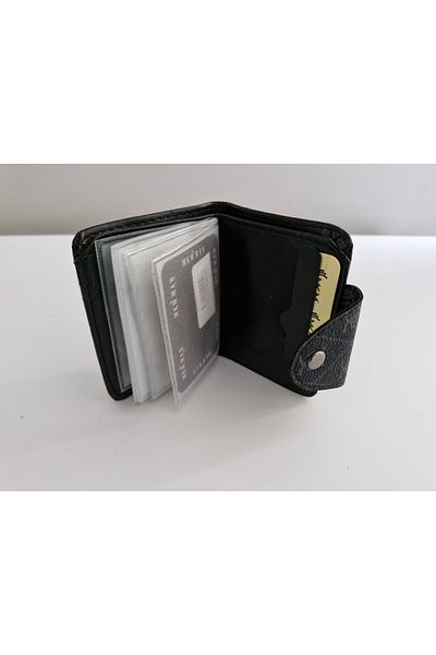 firdevsi hobi Vertical Snap Housing Card Holder Wallet