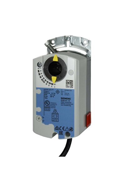 Siemens GLB161.1E Hava Damper Motoru AC 24V 50-60Hz 3VA 10Nm 150/125s IP54 90°