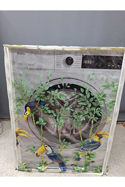 Başak Ev Tekstili Husă impermeabilă pentru spălat și uscător cu fermoar