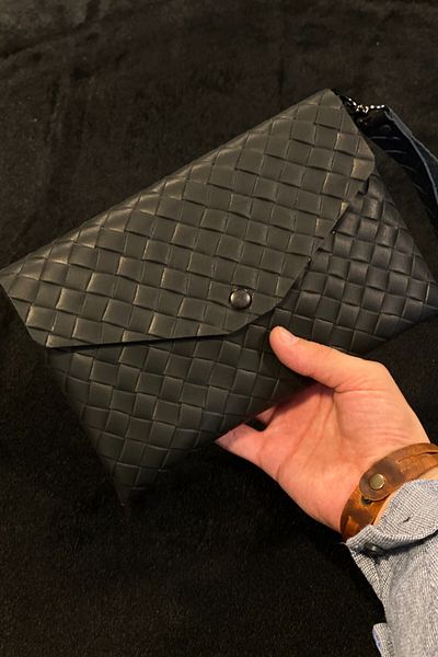MAT Deri Genuine Leather Women's Clutch Bag - Shoulder and Thin Wrist Strap