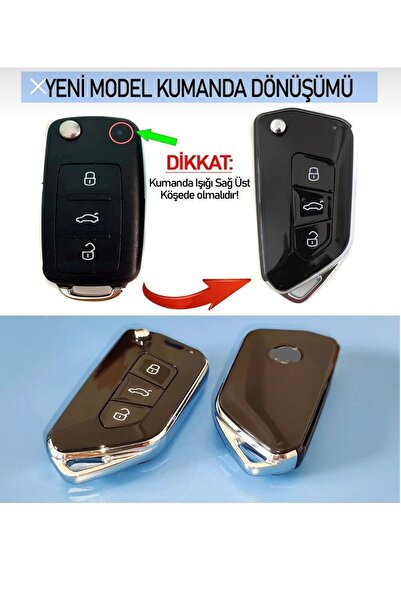 GMA KEYS Lüx Volkswagen Çevirici Uds Jetta Caddy Transporter Skoda Seat Amarok Vs. (YENİ NESİL DÖNÜŞÜM KABI)