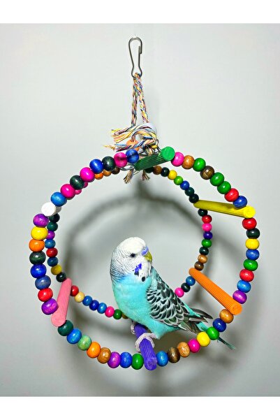 Ciko Kafes Round Bird Toy with Bead Detail