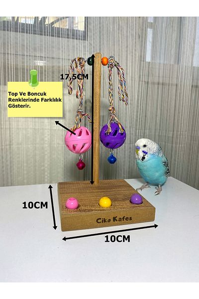 Ciko Kafes Attractive Bird Toy with Table Top