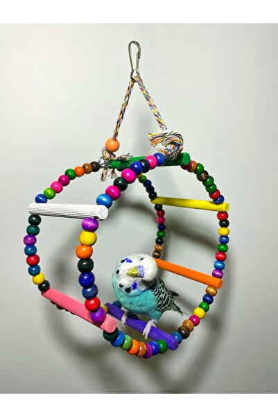 Ciko Kafes Round Bird Toy with Bead Detail