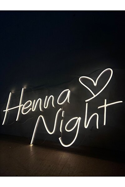 organizasyon outlet Kalpli Henna Night Neon Tabela