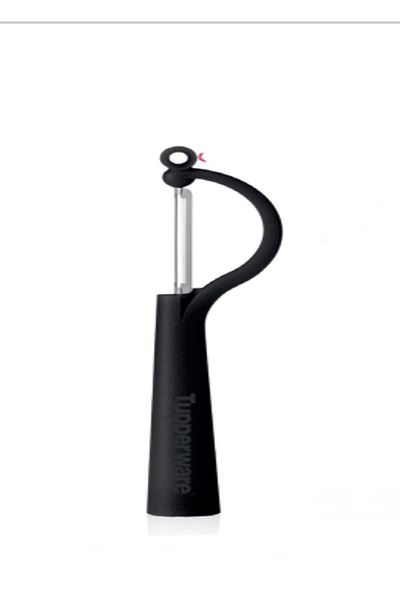 Tupperware Side Peel Peeler Fruit Vegetable Peeler Black