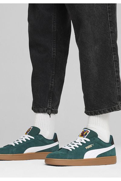 Puma Smash 3.0 - Pantofi sport Myrtle Dark în tonuri albe și argintii PUMA